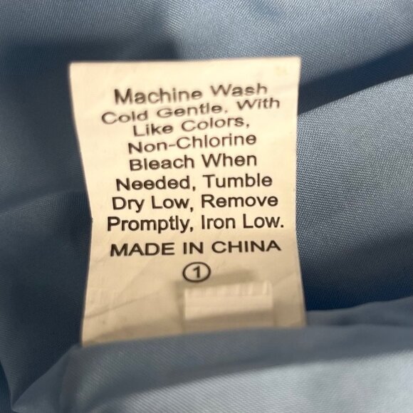 Kirundo Dress Medium Blue New Pom Texture Fit and Flair Short Sleeves - Picture 7 of 10